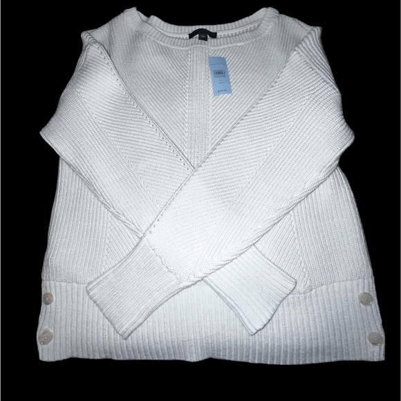 31. NWT Ann Taylor Sweater Mint Green Knit Sz Petite Large - Picture 6 of 7